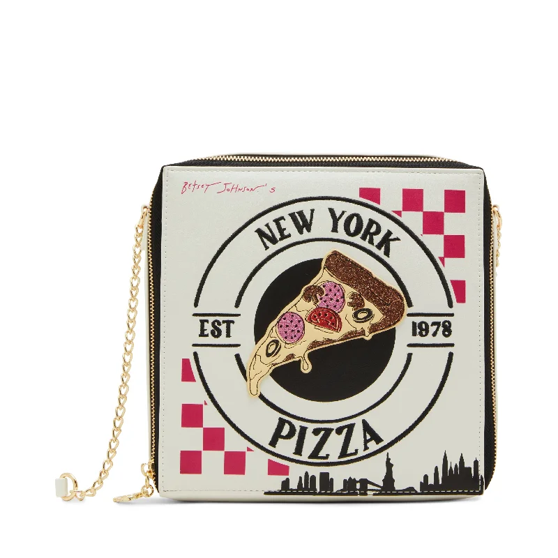 Handle bags with polka dots for fun -Betsey Johnson Kitsch A Matter Of Crust Crossbody Bag