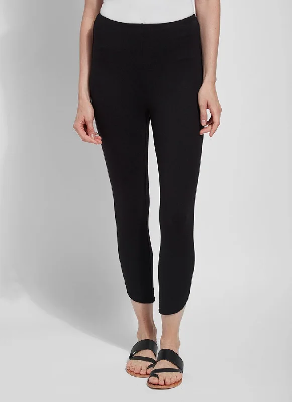 Tight trousers for women with pockets and slim silhouette for practical fashion -Jasmyne Crop Legging (24.5" Inseam)