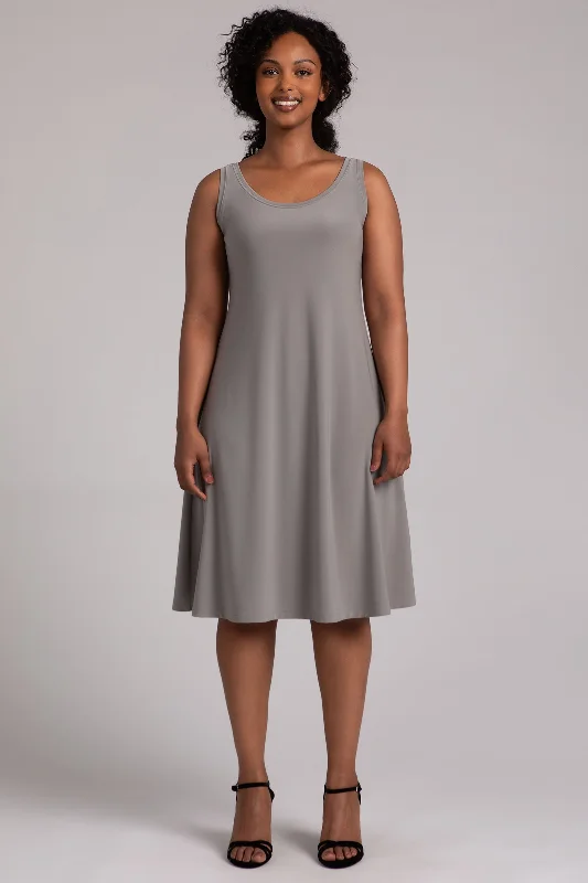 Contemporary Dresses for Fashion -Nu Tank Dress Short | Taupe