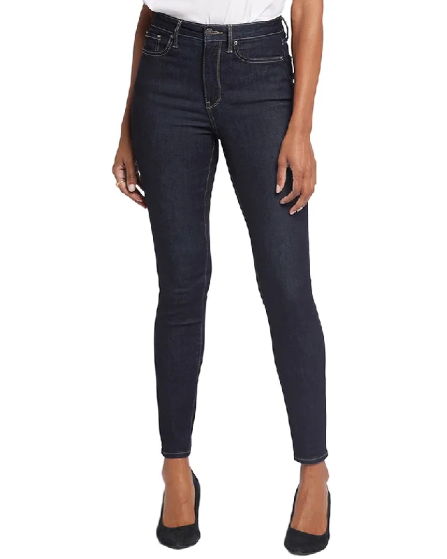 Black tight trousers for women with sleek design and versatile styling options -NYDJ Ami Morning tides Skinny Jean