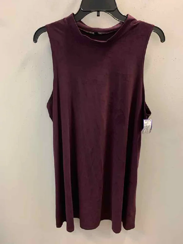 Contemporary Dresses for Fashion -TIANA B. Dresses and Skirts Size XL BURGANDY SLEEVELESS Dress