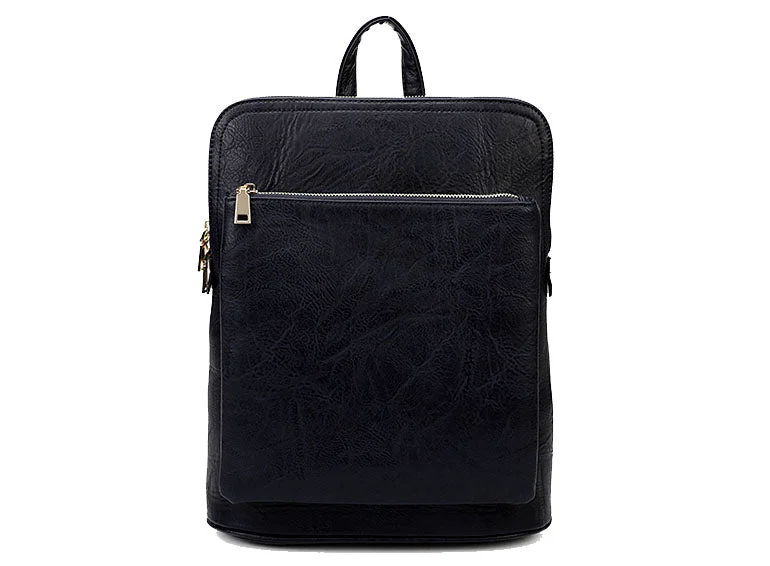 Handle bags with double handles for strength -NAVY BLUE MULTI COMPARTMENT CROSS BODY BACKPACK