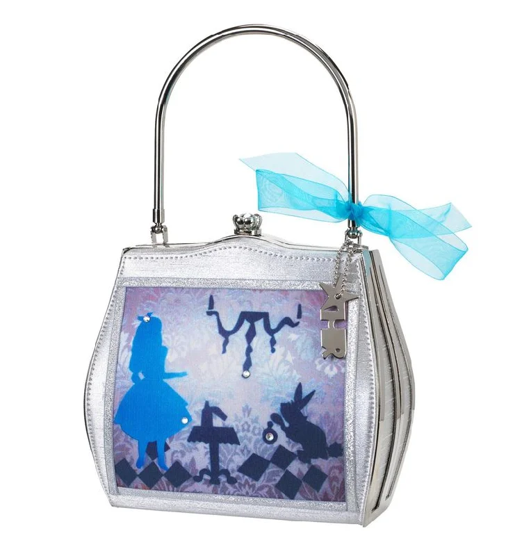 Cotton handle bags for lightweight casual wear -Helen Rochfort Alice in Wonderland Fairy Tale Limited Edition Handbag