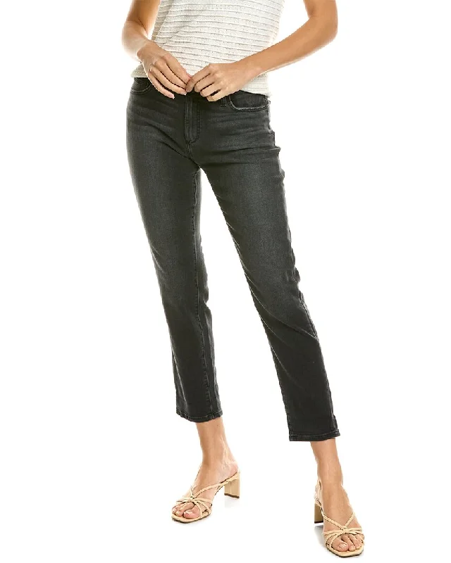 Tapered tight trousers for women with ankle-length fit and minimalist style -JOE'S Jeans The Bobby Delphine Boyfriend Cut Jean