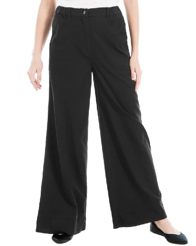 High-rise tight trousers for women with side zippers for easy styling -Max Studio Pique Pant