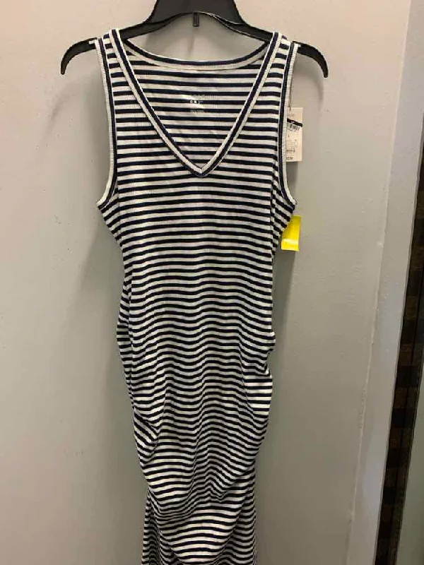 Evening Dresses for Formal Events -NWT A NEW DAY Dresses and Skirts Size L NAVY/WHT Stripe SLEEVELESS Dress