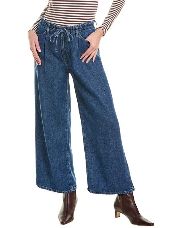 Tight business trousers for men with sharp, professional cut for office wear -FRAME Denim Pixie Ghost Wide Leg Jean