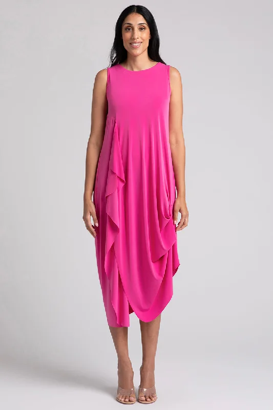 A-line Dresses for Flattering -Sleeveless Drama Dress | Peony