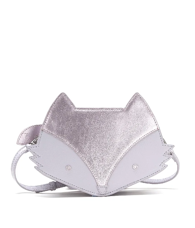 Handle bags with holiday themes for festivities -KIT Fox Cross Body Bag - Lavender Grey