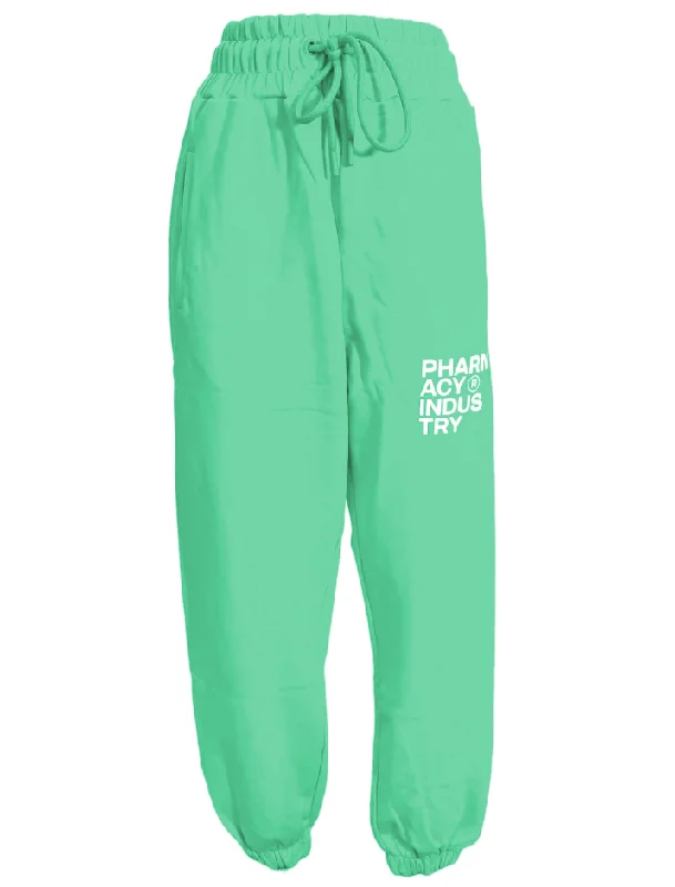 Statement tight trousers for women with bold color options for fashion-forward looks -Pharmacy Industry Chic Drawstring Sweatpants in Lush Women's