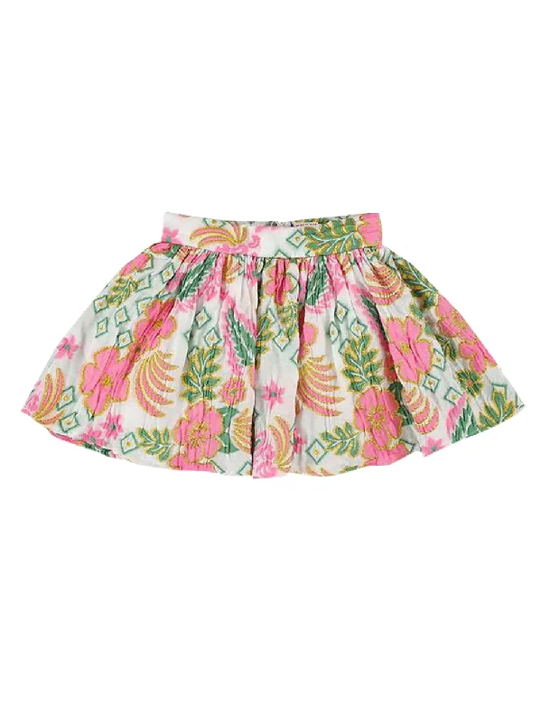 Ruffled midi skirts for delicate feminine touch -Ferrari Pinata Rose Skirt