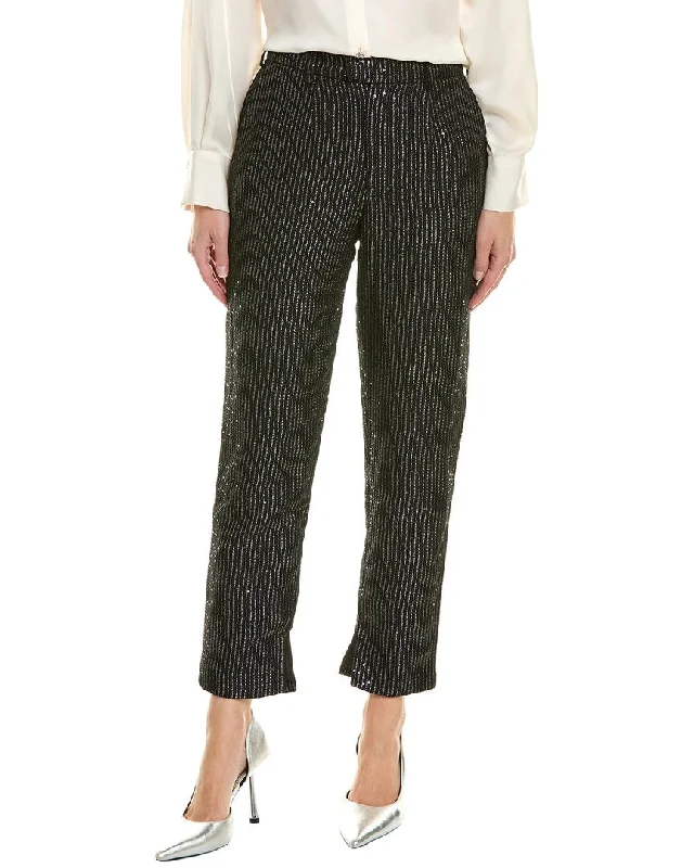 High-waisted tight trousers for women with flare leg and retro aesthetic -Walter Baker Tyler Pant