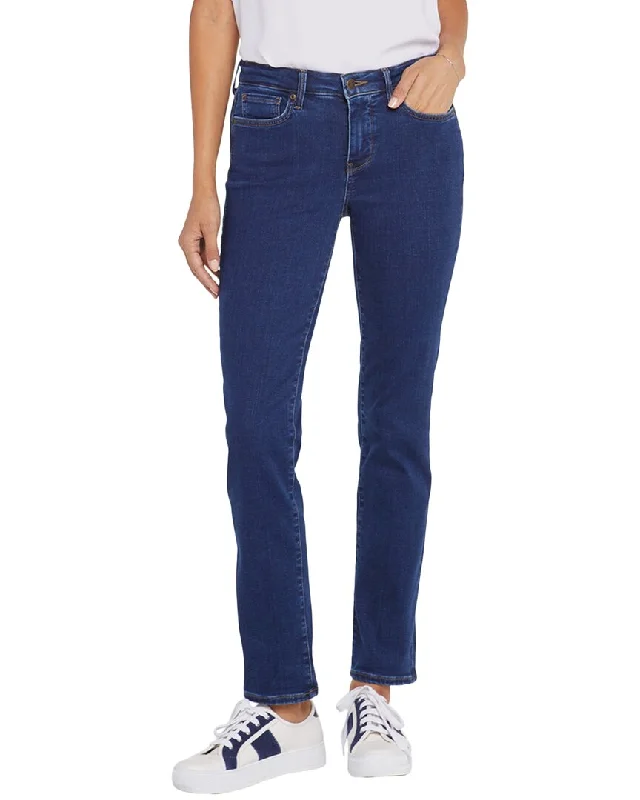 Elegant tight trousers for women with sleek design and tailored for a perfect fit -NYDJ Petite Sheri Quinn Slim Jean