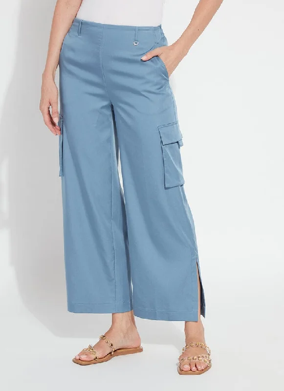 Tight trousers for women with leather accents and modern, bold design -Calypso Cargo Pant (27" Inseam)