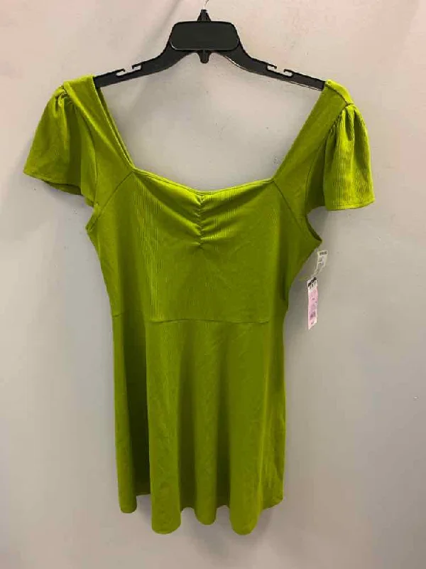 Prom Dresses for School Dance -NWT WILD FABLE Dresses and Skirts Size XXL APPLE GREEN CAP SLEEVE Dress